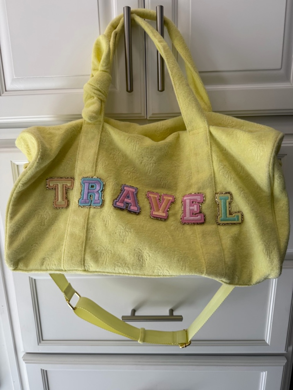 Stoney Clover Lane x Target Yellow Terry Cloth Travel Tote